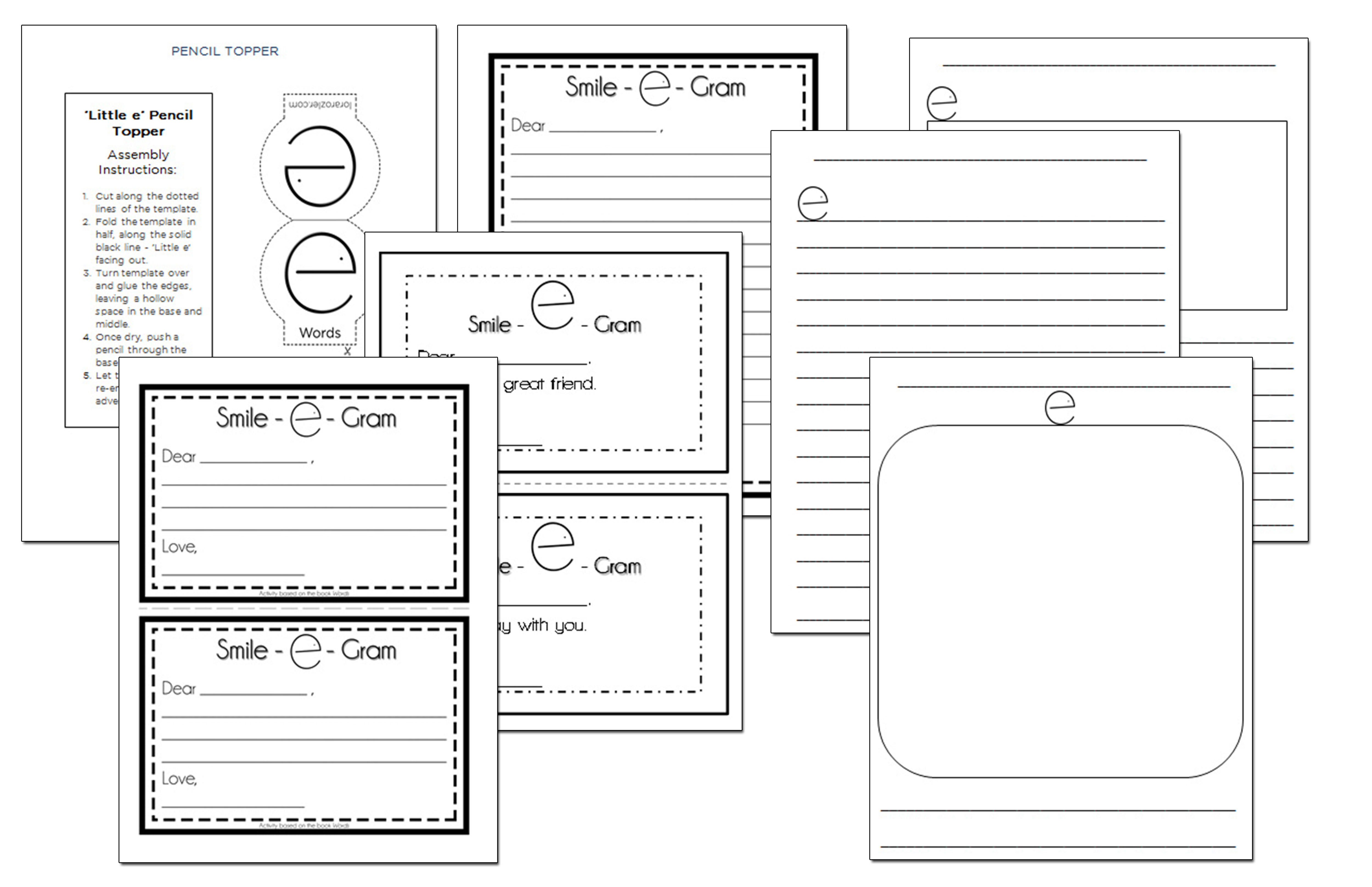 Writing Template Screen Cap
